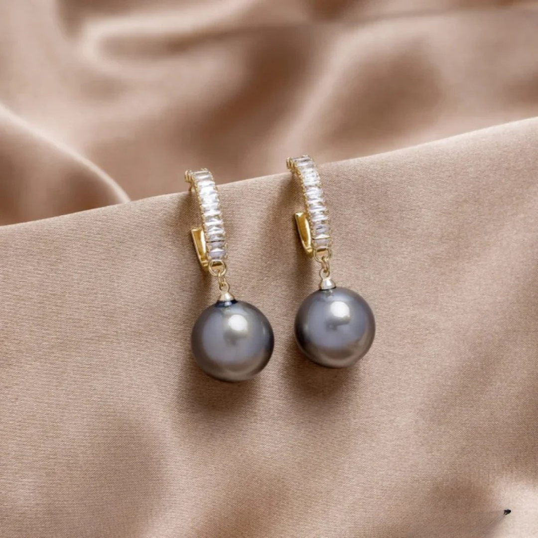Pendientes Elegantes de Perlas y Circonitas