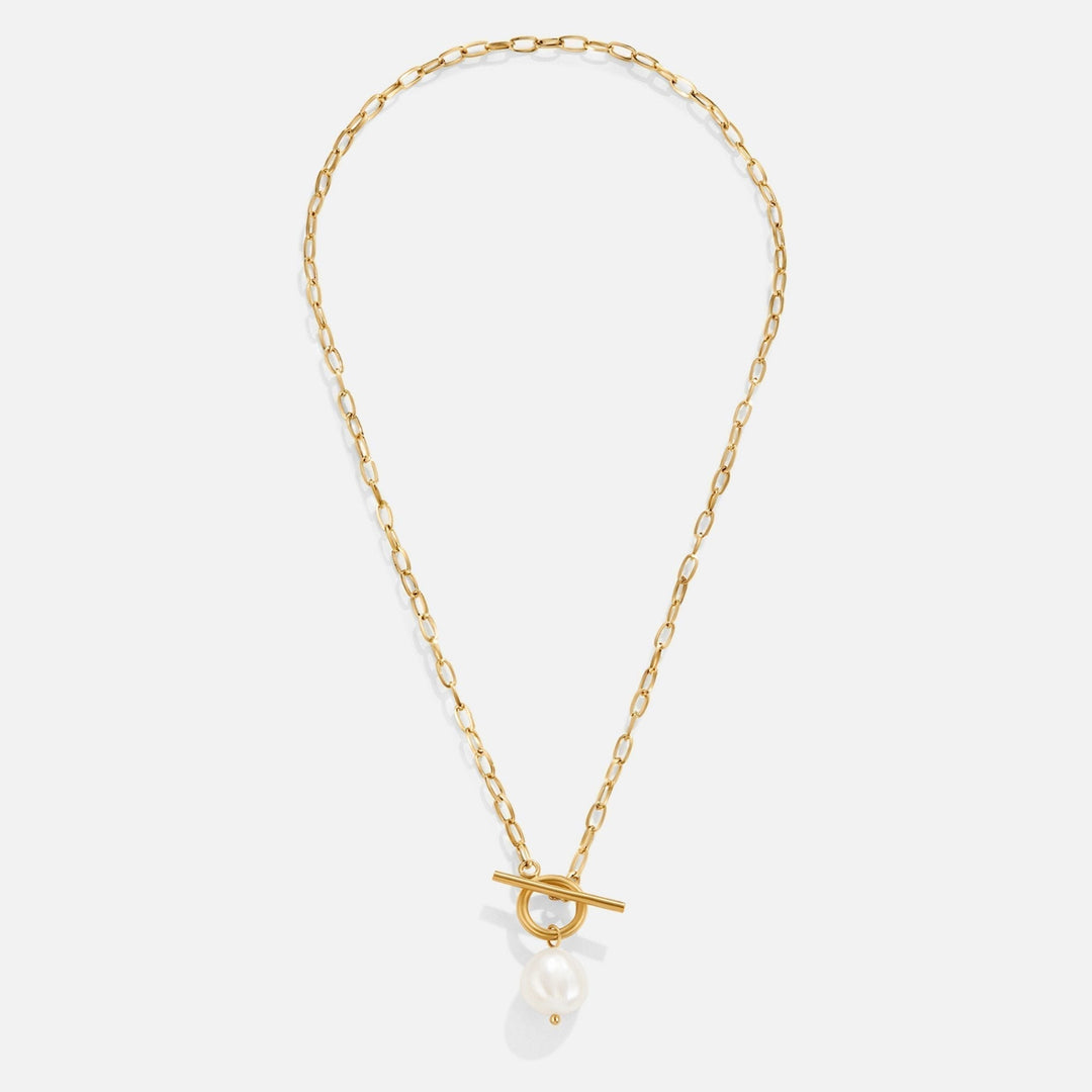 Cadena de oro con perlas de agua dulce Eva