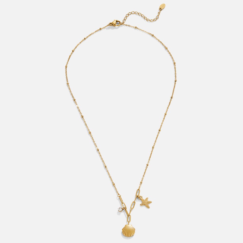 Collar de Concha Dorada y Estrella de Mar