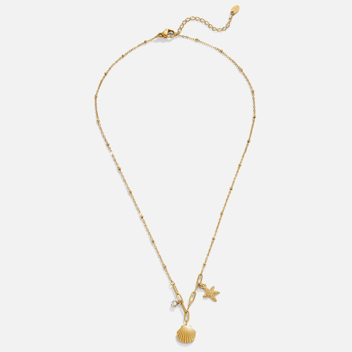 Collar de Concha Dorada y Estrella de Mar