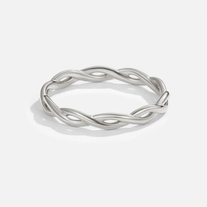Obrączka Obrotowa ze Srebra 18K Infinity