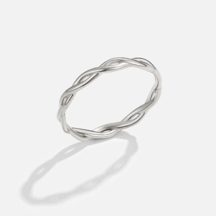 Obrączka Obrotowa ze Srebra 18K Infinity