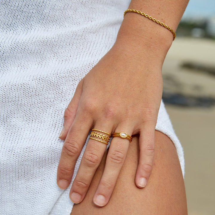 Pulsera de Oro Chic Retorcida